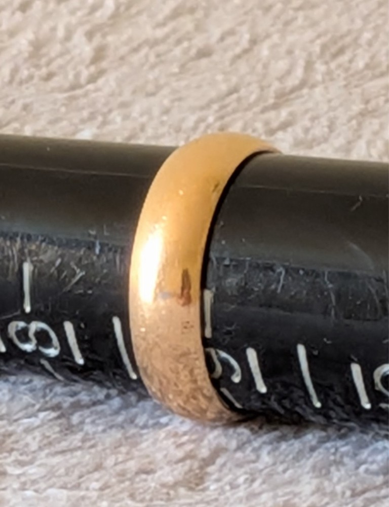 Vintage Clarks & Comb 10k Gold Filled Wedding Band Ring Sz 8.75
