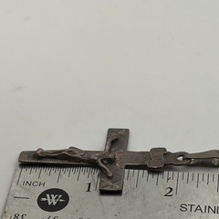 Vintage Old Pawn Sterling Silver Handmade Jesus Crucifix Cross Pendant ~ 2.5″