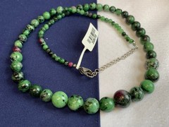 Vtg Semi Precious Stone Jewelry Lot Necklace Bracelet Multicolor Stones
