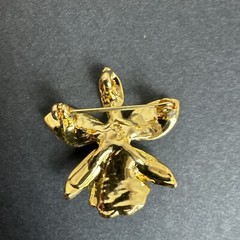 Vintage Enamel Flower Brooch Pin Pendant
