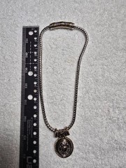 Balinese Pendant on Wheat Chain in 2-tone metal w/Magnetic Closure in ex con