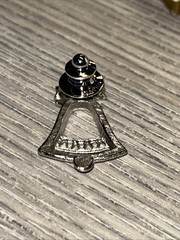 Vintage Avon 1981 “Festive Bell” Silver-Toned Christmas Pin