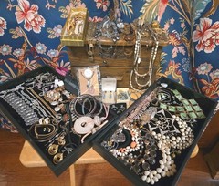 Huge Jewelry Lot Vintage to Modern All Wearable 100+ Pieces Avon, Monet, 925