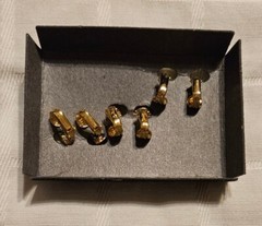 Evan St. Clair Gold Tone Diamond Dust Clip Earrings