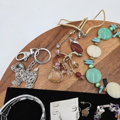 Estate Jewelry Asst Lot Of 30 Items Silver- Turquoise-Rings-Necklaces VTG #4 Set