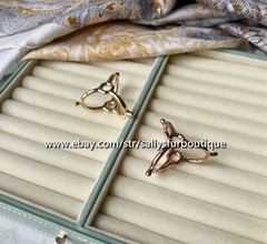 Sally’s Quality 100% Copper Scarf Ring Triangle Buckles Brooch For Silk Scarves