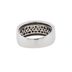 LeVian Chocolate Diamond Wide Band Over 2ct TW 18K White Gold