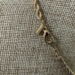 Vintage 90s REVLON twisted classic rope chain necklace in gold tone