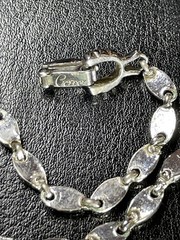 Gorgeous HTF “Coro” Art Deco Revival ClearRhinestone Rhodium Plate17” Necklace
