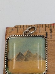 Cairo Egypt Pyramids Pendant Charm Vintage AAi