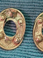 Vintage Goldtone Made In Thailand Pierced Earrings