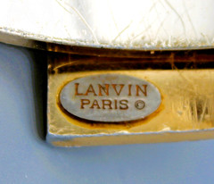 Lanvin Paris 2 Tone Runway Bracelet Gloss-Flat Gold Tone Futuristic Clamper H81