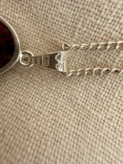 Vintage Swedish silver jewelry with semi precious stone – Victor Janson 1961