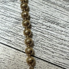 Parklane Goldtone Ball Bead w/ Oblong Faux Pearl Vintage