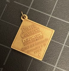 NICE! VTG MERCURY OUTBOARDS DEALER CONGRESS 1989 SAN DIEGO CHARM GOLD FILLED GF