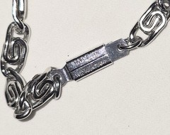 Absolutely Stunning Vintage Signed Silvertone West Germany Statement Chain…