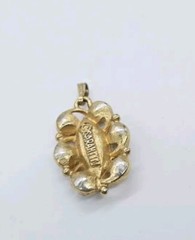Sarah Coventry Pendant Lot of 2 Gold Tone VINTAGE 1.25 in Estate