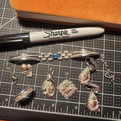 Coleman Black Hills Gold Sterling Silver & Solid 12k Mixed Jewelry Lot Gem 925