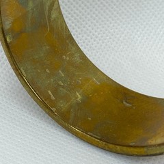 Rainbow Vintage One Size Fits All! Gold Plated, White, and Multicolored Bangle
