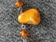 Vintage Natural Handmade Raw Amber Necklace Baltic Butterscotch Egg Yolk 75G 29″