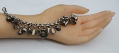 Antique 1920’s Mexico Sterling Silver Chain Bracelet (pre-Eagle marks) jingles