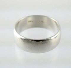 Wheeler Manufacturing Sterling Silver Band Ring 925 Size 5.5 Weighs 3.6g 6.09mm