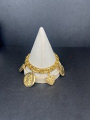 Vintage Camrose Kross JBK Gold Charm Bracelet Box &COA