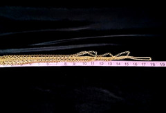 Vintage Signed NAPIER Gold Tone Varied 4 CHAIN LAYERED Necklace 24″ – 36″ L