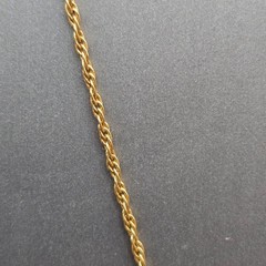 Vintage Hallmark Cards Locket Pendant Necklace 18″ Gold Tone Rope Chain