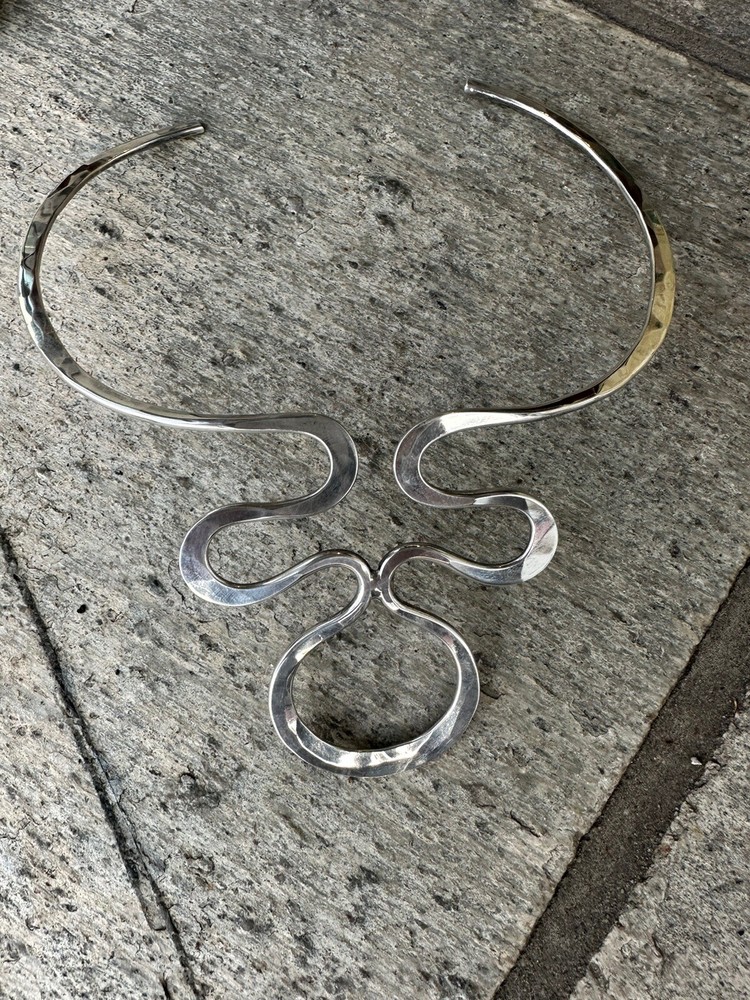 Anna Greta Eker Sterling Silver necklace Norway Norwegian vtg estate 1611