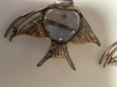 Coro Duette 1940s Vermeil Sterling Jelly Belly Angel Fish Brooch
