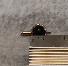 ✅VTG Swank Gold Tone & Black Cabochon Cufflinks Studs Dress Set in Original Box