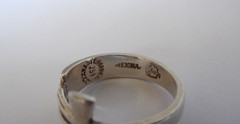 925 Sterling Silver Vintage JSF Mexico Egyptian Ankh Unisex Ring Size 7.5 Vtg.