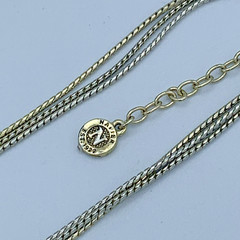 Napier 16-18 inch Gold Tone Chain Necklace With Sliding Bead Charms 4-247