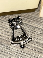 Vintage Avon 1981 “Festive Bell” Silver-Toned Christmas Pin