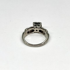 14k White Gold Vintage Art Deco Diamond Engagement Ring Size 3.5 (1705942-11)