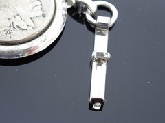 Vintage 1929 Buffalo Nickel Bracelet Handcrafted Silver Tone Mounts