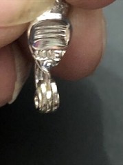 Vintage Signed MONET 56 in LONG Silver Tone Necklace & Signed Monet Earrings