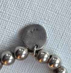 Vintage Sterling Silver Beaded Tassel Bracelet by Joy Bali c. 1990s–2000s, 7”