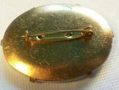Vintage Jewelry 45mm Ceramic Flower Brooch 02-01-2022