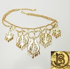 Stunning 24k gold plated chandellier necklace by Larisa Barrera