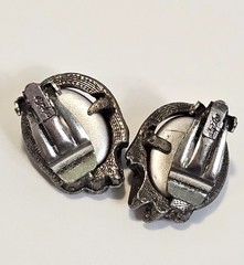 Vintage Judy Lee Dragons breath earrings clip on