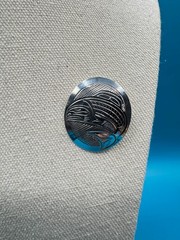 JOHN LANCASTER Sterling Bass Brooch/Pendant 5.71 gm / 1.5 x 1.25 in