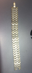 Vintage Crown Trifari Gold Bracelet Honeycomb/ Hexagon Design