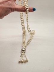 Vintage Lot of 4 Faux Pearl Necklaces Gold Tone Rice Pearls Mixed Lot