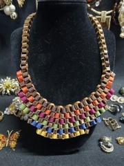 Vintage 2 Modern Costume Jewelry Necklaces Bracelets Earrings And More Amber Lot