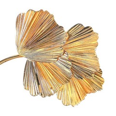 Floral Gold Plated Brooch Vintage