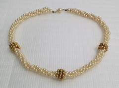 Vintage to Now Simulated Pearl Beaded Necklace Lot of 4