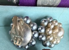 Japan, Germany Vintage Jewelry Lot, Earrings,Coin Bracelets