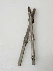 VTG Wells Sterling Silver Snow Skis Pin Brooch Smith College ski team 1950’s